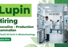 Biotech Jobs: Lupin in Hiring – Apply Now Apply for Executive Jobs at Lupin Pune. Biotech Jobs in Production Mammalian with downstream processing, GMP exposure, & Strong Career growth.