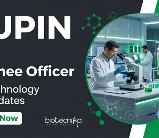Apply for Biotechnology Jobs at Lupin as a Trainee Officer in Microbial Production. Ideal Lupin Career Opportunity for Graduates