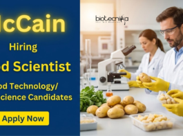 Apply for McCain Careers 2026 offering Food Tech Jobs as Food Scientist in Gurugram with Full-time R&D Product Development Role.