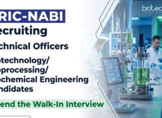 NABI Recruitment Offers Biotechnology Jobs in Life Science Research Through Walk-In Interviews at BRIC-NABI Mohali for Project Positions.