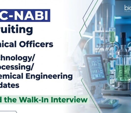 NABI Recruitment Offers Biotechnology Jobs in Life Science Research Through Walk-In Interviews at BRIC-NABI Mohali for Project Positions.