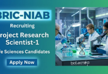 Research Scientist Jobs at NIAB – Life Science Candidates Apply Online NIAB Recruitment 2026 offers Research Scientist Jobs for Life Science Research aspirants in an ICMR funded project at NIAB Hyderabad.