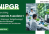 Research Associate Jobs at NIPGR – PhD Life Sciences Candidates Apply Now Apply for Research Associate Jobs at NIPGR Recruitment 2026. DBT-funded role for PhD Life Science Candidates with ₹58,000 salary plus HRA.