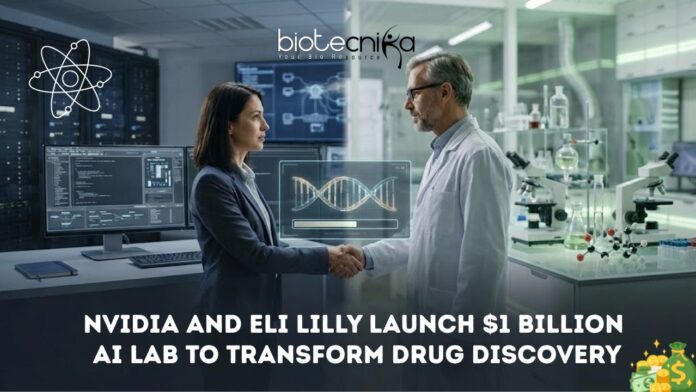 Nvidia and Eli Lilly Launch $1 Billion AI Lab to Transform Drug Discovery Nvidia & Eli Lilly Partner on a $1B AI-powered Drug Discovery Lab, Combining Computing & Pharma Science to Speed Up Medicine Development.