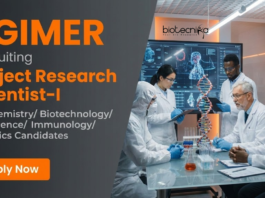 Apply for Research Scientist Jobs at PGIMER. PGIMER Recruitment Offers Life Science Career Opportunities in Neonatal Research.