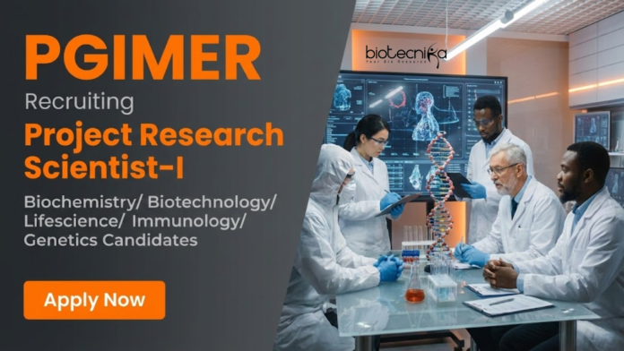PGIMER (2) Apply for Research Scientist Jobs at PGIMER. PGIMER Recruitment Offers Life Science Career Opportunities in Neonatal Research.