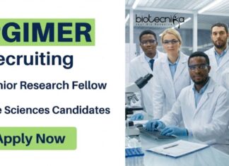PGIMER Recruitment: Life Sciences JRF Job Opening, Applications Invited PGIMER Recruitment 2026 for Junior Research Fellow. Apply Now to Build a Strong Life Science Career in ANRF-funded Genomics Research.