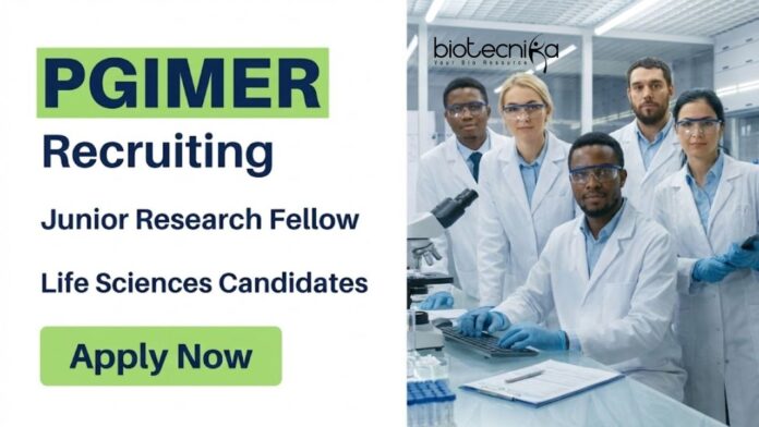PGIMER (3) PGIMER Recruitment 2026 for Junior Research Fellow. Apply Now to Build a Strong Life Science Career in ANRF-funded Genomics Research.