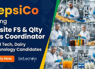 Food Tech Jobs at PepsiCo – Apply Now Apply for Onsite FS & Quality Ops Coordinator at PepsiCo Pune. Explore Food Tech Jobs, Dairy Technology Jobs, and Build your PepsiCo Career.