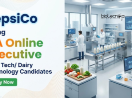 Apply for Food Tech Jobs at Pepsico Career in Guwahati. QA Online Executive Role Open for Candidates Seeking QA Jobs in FMCG quality.
