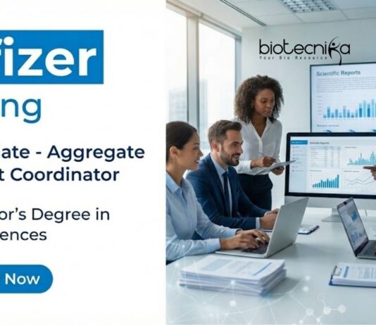 Pfizer is Hiring – Apply Now for Life Science Jobs Apply for Associate Aggregate Report Coordinator at Pfizer Chennai. Explore Life Science Jobs, and Grow Your Pfizer Career in Drug Safety.