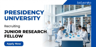 JRF Vacancy at Presidency University – Life Science Candidates Attend the Walk-In Interview Apply for JRF Vacancy under Presidency University Recruitment. Work on DBT-Funded Life Science Research with Hands-On Lab & Field Experience.