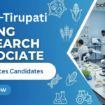 Research Associate Job at IISER-Tirupati.  Ph.D. degree in any area of Life Sciences, Agricultural Biotechnology Candidates, Apply Now.
