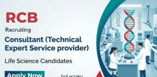 Life Science Jobs RCB – Post Graduate Candidates Apply Online & Get Salary of up to Rs. 80,000 pm RCB Recruitment Offers a Life Sciences Job for Consultants at Regional Centre for Biotechnology, Ideal for Building a Career in Life Science.