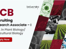 RCB Recruitment 2026 invites applications for Research Associate I under DBT project. Apply for Agriculture Research Jobs in Biotechnology.