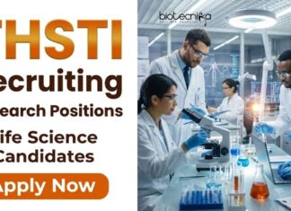 THSTI Recruitment – Life Science Candidates Attend the Walk-In Interview THSTI Recruitment 2026 announced for Life Science Research Jobs. Walk-in Interviews for Scientific, Technical & Project Posts. Apply now.