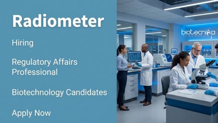 Radiometer Apply for Regulatory Affairs Jobs at Radiometer. Remote Biotechnology Jobs for Professionals Building a Strong Life Science Career