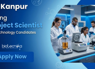 Scientist Job at IIT-Kanpur. Biotechnology Candidates, Apply Now For Project Scientist Position. Earn ₹57,600 per month.