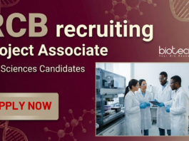 Project Associate Job at the Regional Centre for Biotechnology, Faridabad. Life Sciences Candidates, Apply Now.