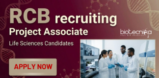 Project Associate Job at the Regional Centre for Biotechnology, Faridabad. Life Sciences Candidates, Apply Now.