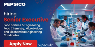 Senior Executive Job at PepsiCo. Food Science Candidates, Apply Now. Manage global R&D specifications. Job Opportunity.