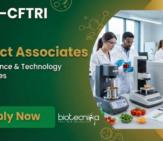 Project Associate Job at CSIR-CFTRI, Mysuru. Food Sciences & Technology Candidates, Apply Now. THR nutrition project.