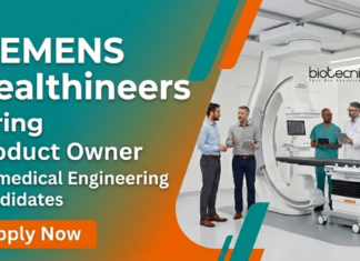 Biomedical Engineering Jobs at Siemens Healthineers – Apply Now Explore Biomedical Engineering Jobs at Siemens Healthineers. Apply for Product Owner MR Scanner role and grow your Biomedical Science Careers.