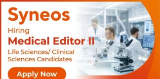 Apply for Medical Editor II at Syneos Health, a Hybrid Life Science Job Offering Career Growth in Medical Editing & QC Review