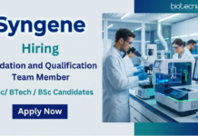 Syngene is Hiring – Apply Now for Life Science Jobs Apply for Validation Qualification Team Member at Syngene. Explore Life Science Jobs & Quality Assurance Jobs with a Growing Syngene Career.