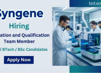 Syngene is Hiring – Apply Now for Life Science Jobs Apply for Validation Qualification Team Member at Syngene. Explore Life Science Jobs & Quality Assurance Jobs with a Growing Syngene Career.