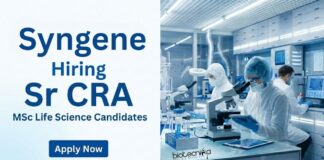 Apply for Clinical Research Associate Jobs at Syngene. Senior CRA Role Open for Life Science Jobs Professionals in Clinical Operations.