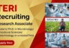 Freshers Research Associate Jobs at TERI – Life Science Candidates Apply Now & Get up to Rs. 55,000 pm Pay Explore Research Associate Jobs in sustainable agriculture at TERI. Ideal Biotechnology Jobs for building a strong Career in Life Science.