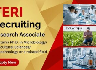 Explore Research Associate Jobs in sustainable agriculture at TERI. Ideal Biotechnology Jobs for building a strong Career in Life Science.