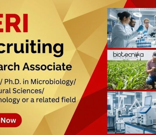 Explore Research Associate Jobs in sustainable agriculture at TERI. Ideal Biotechnology Jobs for building a strong Career in Life Science.