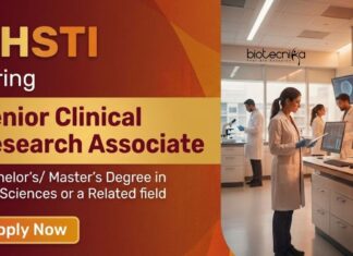 Clinical Research Associate Jobs For Life Sciences With Rs. 75,000 pm Pay at THSTI – Apply Online THSTI Recruitment Invites Applications For Senior Clinical Research Associate Jobs, Offering Strong Life Science Career Opportunities.