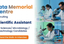 Biotechnology Jobs at TMC – MSc, BTech & MTech Candidates Attend the Walk-In Interview TMC Recruitment 2026 invites candidates for Biotechnology Research Jobs as Scientific Assistant through Walk-In Interview at ACTREC.