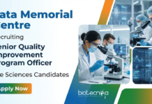 TMC Recruitment – Life Science Candidates Apply Now and Earn Upto 1 Lakh Apply for TMC Recruitment for Senior Quality Improvement Program Officer. Explore Life Science Jobs in Quality Management Areas