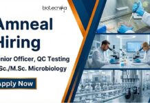 Amneal is Hiring – Apply Now for Microbiology Jobs Apply for Microbiology Jobs at Amneal. Senior Officer QC Testing role in Ahmedabad for BSc and MSc Microbiology professionals.
