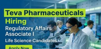Apply for Regulatory Affairs Jobs at Teva Pharmaceuticals. Explore Life Science Jobs in Navi Mumbai with Global Exposure and Career Growth.