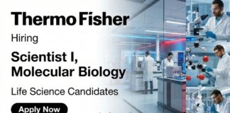 Scientist Jobs at Thermo Fisher Scientific – Freshers Life Science Candidates Apply Now Apply for Scientist Jobs at Thermo Fisher Scientific. Explore Scientist I Molecular Biology Roles and Build a Career in Life Science Jobs.