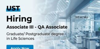 Apply for Quality Assurance Jobs at UST Careers. Explore Life Science Jobs in QMS, GMP Compliance, Audits, and Regulatory Quality Systems.