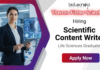 Scientific Content Writer Job at Thermo Fisher Scientific life science careers banner