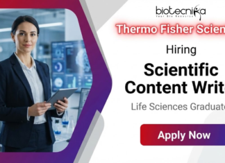 Scientific Content Writer Job at Thermo Fisher Scientific life science careers banner