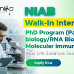 NIAB Hyderabad PhD program for MSc Life Sciences students