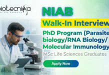 Walk-In Interview at NIAB Hyderabad for the 2026 PhD Program NIAB Hyderabad PhD program for MSc Life Sciences students