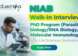 NIAB Hyderabad PhD program for MSc Life Sciences students