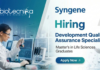 Quality Assurance Specialist Job at Syngene Careers | Life Sciences Jobs Quality Assurance Specialist job at Syngene Careers for life science professionals