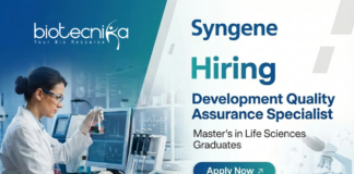Quality Assurance Specialist Job at Syngene Careers | Life Sciences Jobs Quality Assurance Specialist job at Syngene Careers for life science professionals