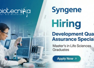 Quality Assurance Specialist Job at Syngene Careers | Life Sciences Jobs Quality Assurance Specialist job at Syngene Careers for life science professionals