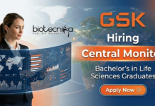 Life Science Jobs at GSK | Central Monitor Clinical Research Role Life Science Jobs at GSK for Central Monitor in Clinical Research